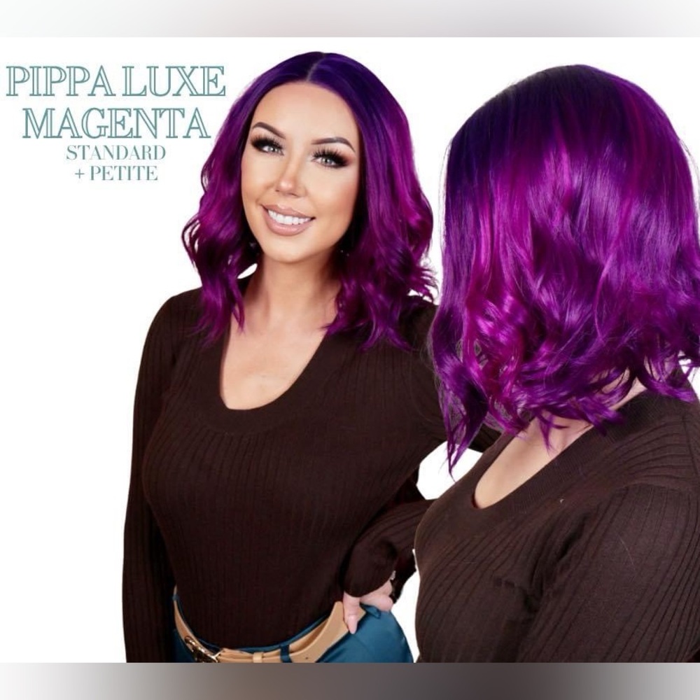 CSC PETITE Pippa Luxe Magenta Women’s Wig - Vibrant Purple